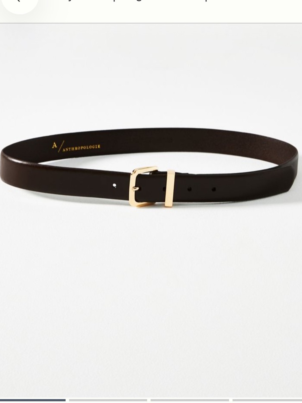 Anthropologie basic loop belt in Brown NWT